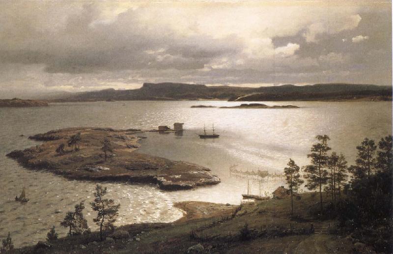 unknow artist sandviksfjorden oil painting picture